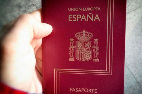 Foto de archivo pasaporte español