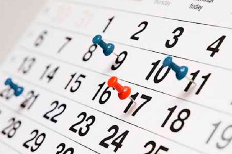 Calendario vacaciones