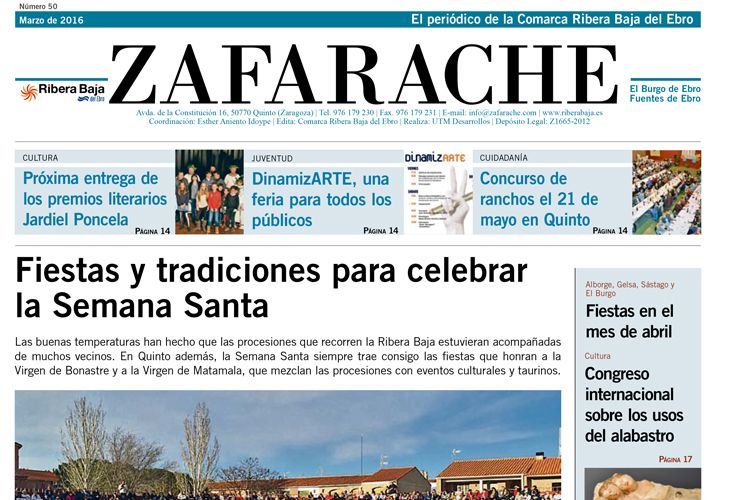 Portada del número 50 de Zafarache