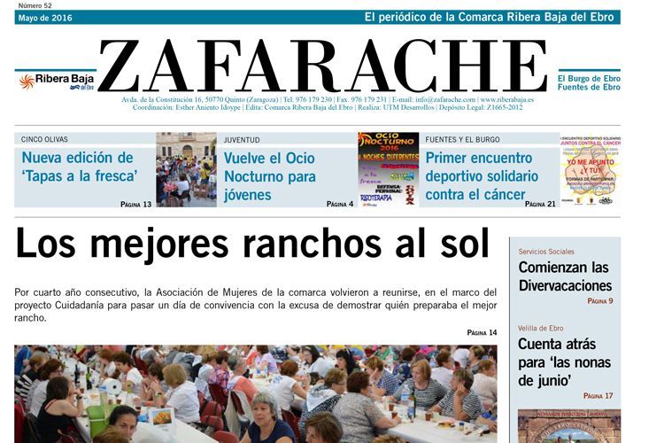 Portada zafarache mayo 2016