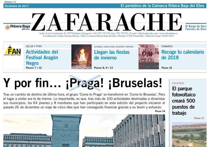Zafarache mes de diciembre 2017