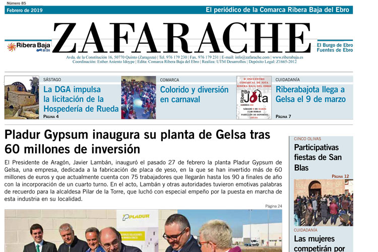 Portada zafarache febrero 2019