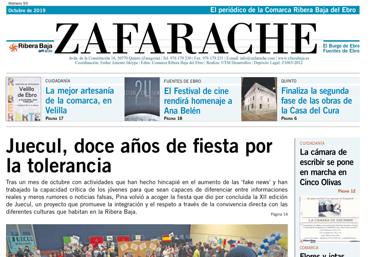 Portada zafarache 93 octubre 2019