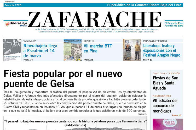 Portada zafarache enero 2020