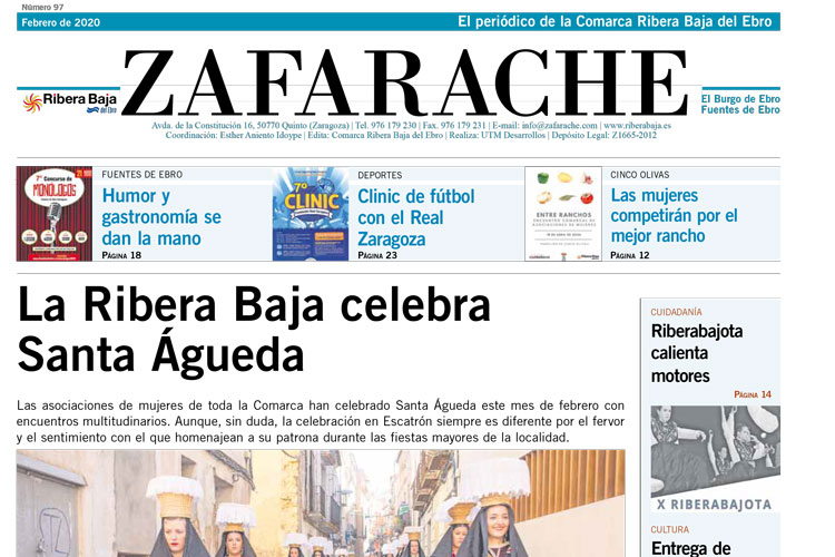 Portada zafarache febrero 2020