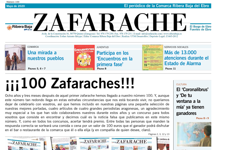 Zafarache mes de mayo