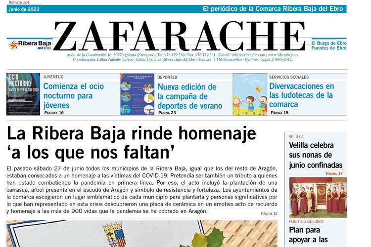 Zafarache mes de junio 2020