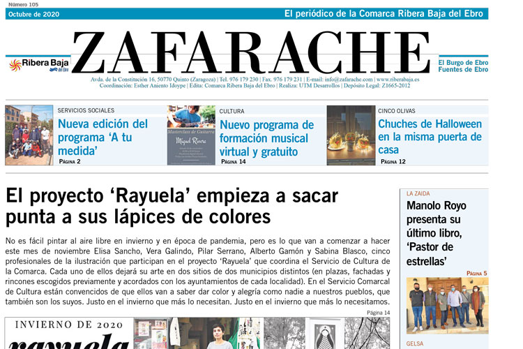 Portada zafarache mes de octubre 2020