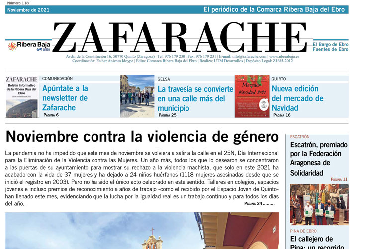 Zafarache mes de noviembre 2021