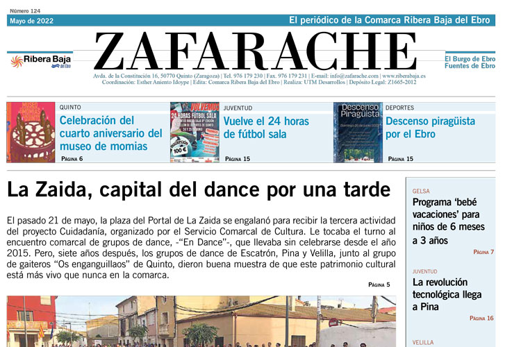 Portada Zafarache mayo 2022