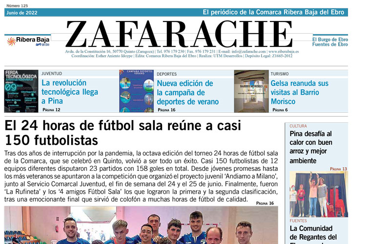 Portada Zafarache junio 2022