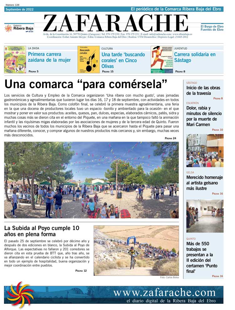 Portada zafarache septiembre 2022