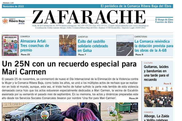 Portada Zafarache noviembre 2022