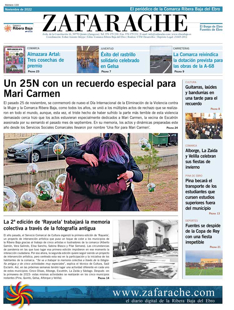 Portada Zafarache noviembre 2022
