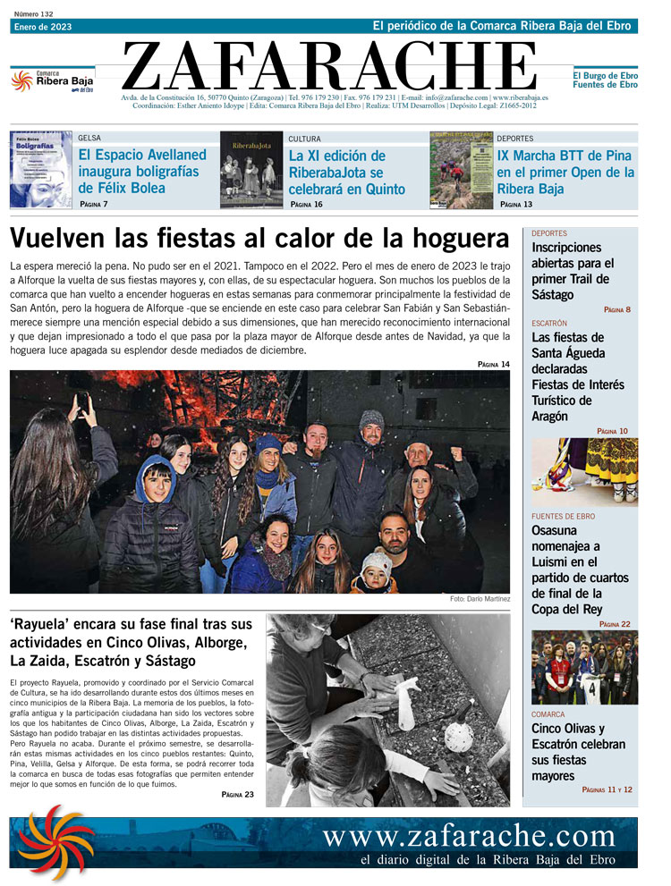 Portada Zafarache enero 2023