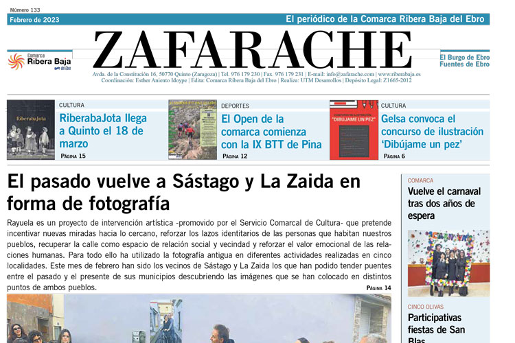 Portada Zafarache mes de febrero de 2023