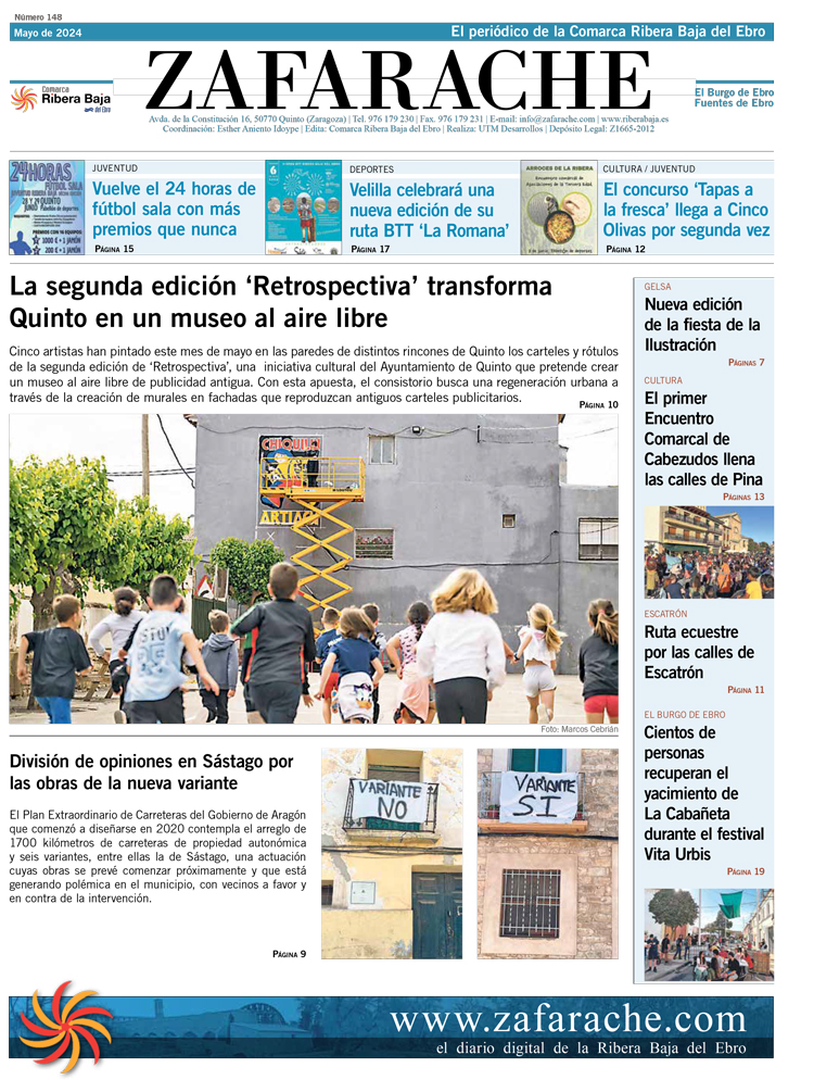 Portada Zafarache mayo 2024
