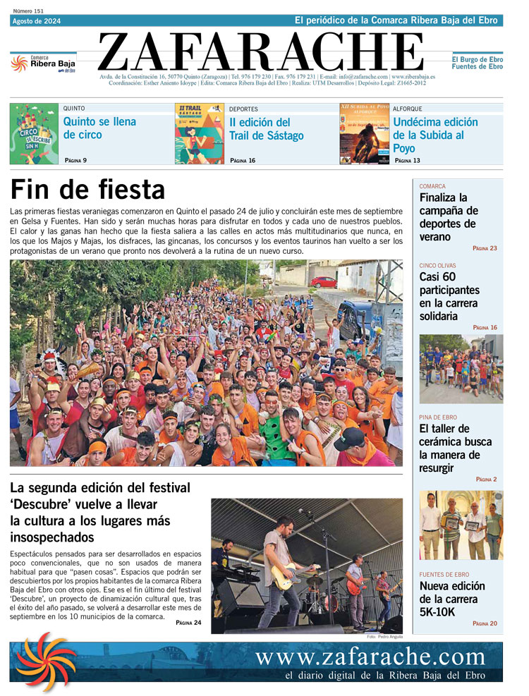 Portada Zafarache agosto 2024