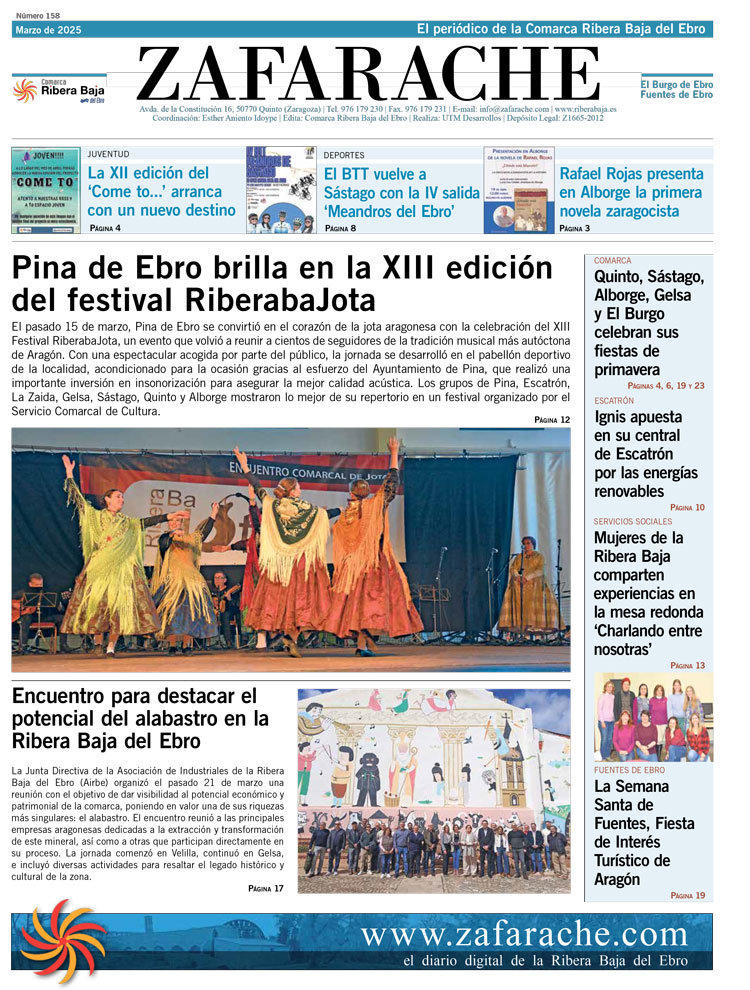 Portada Zafarache mes de marzo 2025