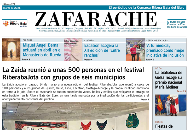 Portada de Zafarache del mes de marzo de 2026