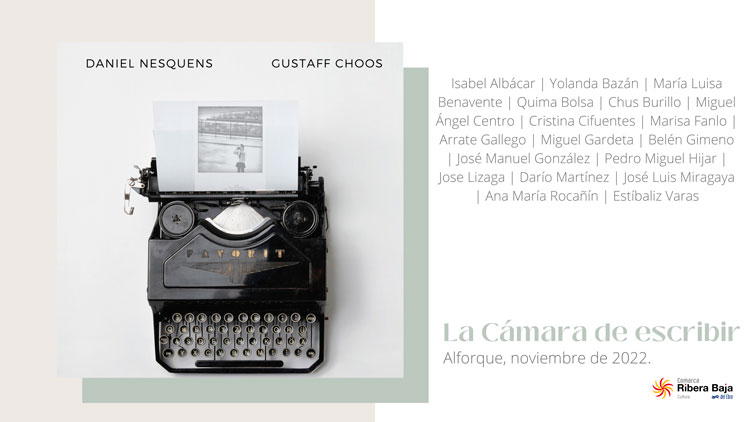 Portada cámara escribir