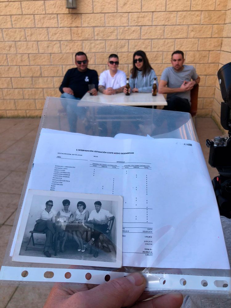 Imagen de una de las sesiones en las que se replicaron las fotografías