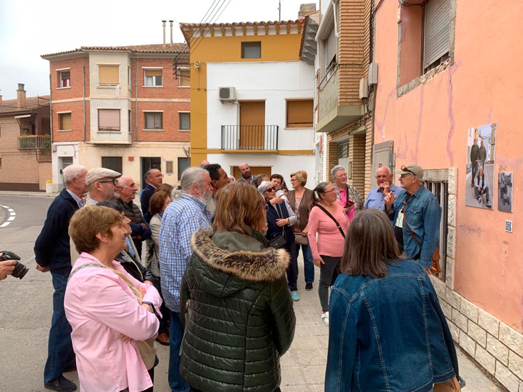 Imagen del paseo guiado por Gelsa, celebrado el pasado sábado