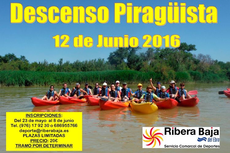 Cartel piragüismo junio 2016