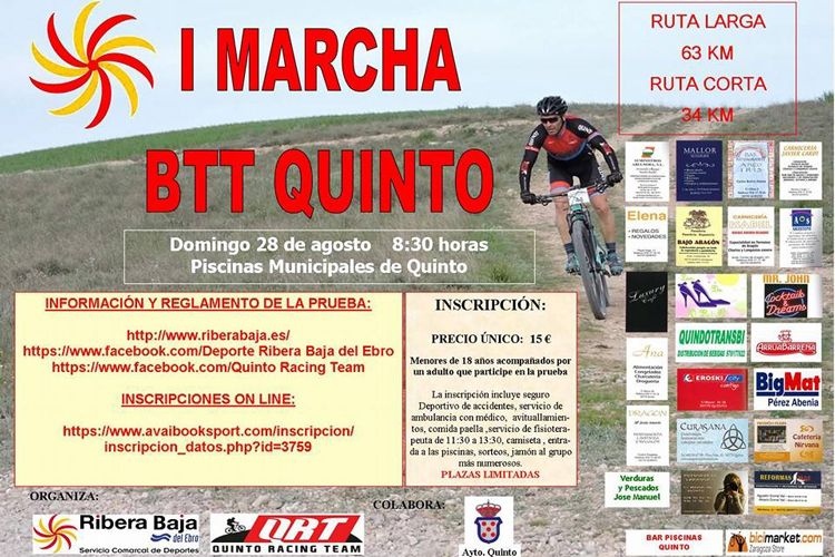 Cartel BTT Quinto