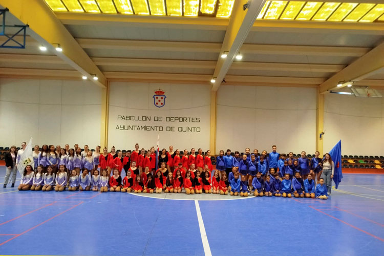 Foto de archivo del festival comarcal de patinaje de 2025, celebrado en Quinto.