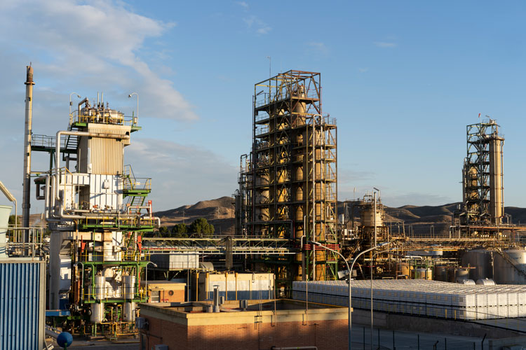 Imagen de archivo de la empresa Evonik en La Zaida