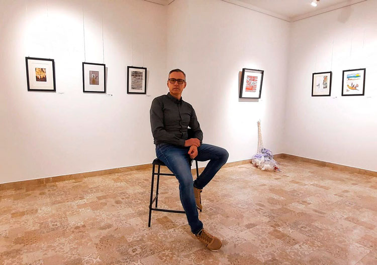 Paco Leonat en el Espacio Avellaned de Gelsa. Foto: Susana Tolosana