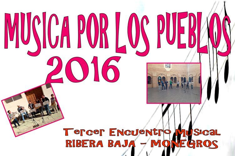 Cartel de música para cambiar los pueblos 2016