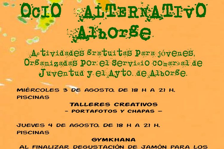 Cartel ocio alternativo Alborge 2016