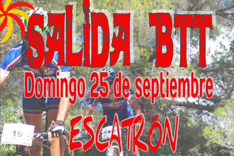 Cartel BTT Escatrón 2016