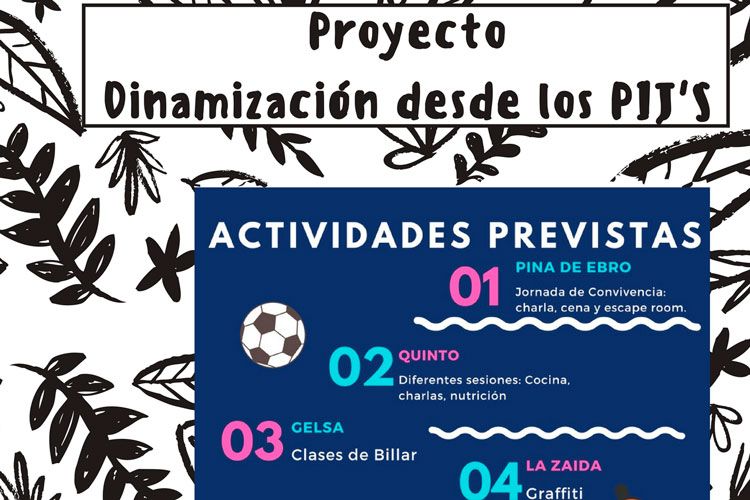 Cartel actividades en los PIJ'S