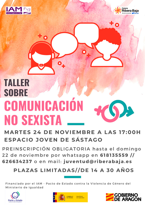 20201120 zafarache juventud talleres igualdad