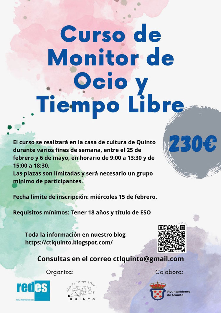 Curso tiempo libre Quinto