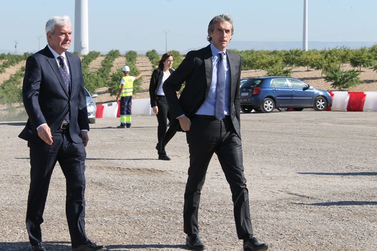 De la Serna en la puesta de la primera prueba del tramo Gallur-Mallén