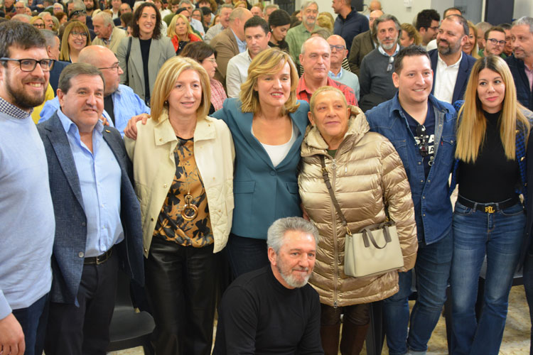 Foto de archivo de la presentación de la candidatura de Pilar Alegría en La Zaida el pasado 21 de diciembre