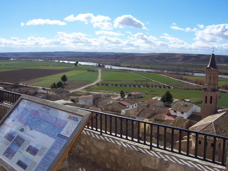 Imagen de archivo del mirador de Velilla de Ebro