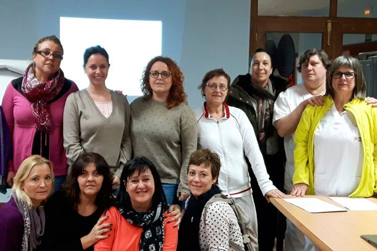 Grupo del curso de control de las emociones de Pina de Ebro