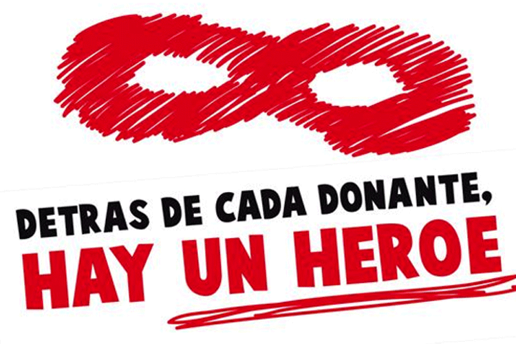 Cartel de donantes de sangre