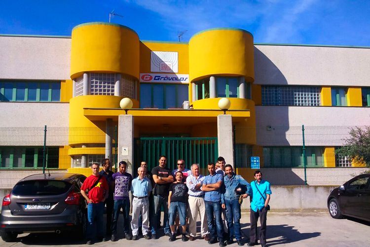 Visita a la empresa Gravalos de los alumnos de soldadura