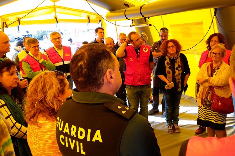 Operativo de ayer en Pina de Ebro