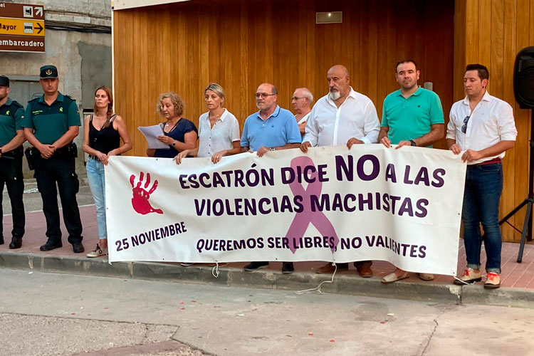 Imagen de la concentración del sábado en Escatrón