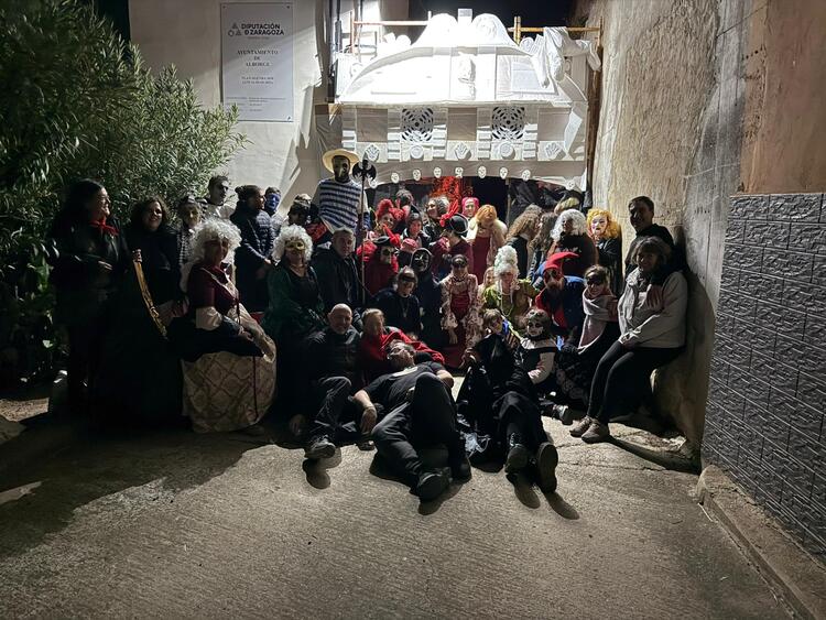 Foto de archivo de la celebración de Halloween en Alborge de 2025.