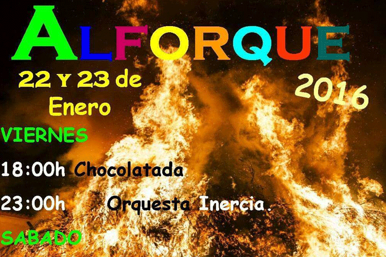 Cartel de las fiestas de San Sebastián en Alforque