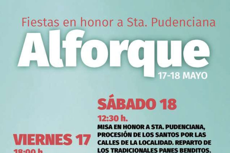 Fiestas Santa Pudenciana en Alforque