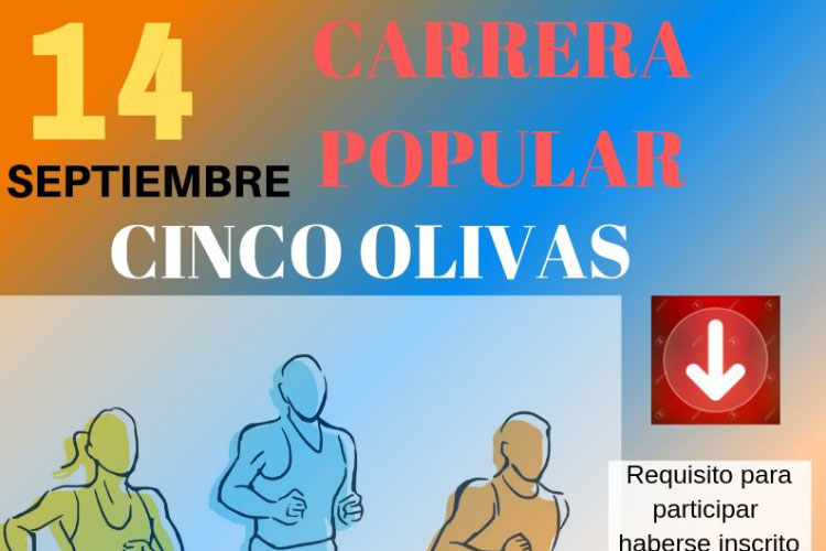 Carrera solidaria de Cinco Olivas 2019